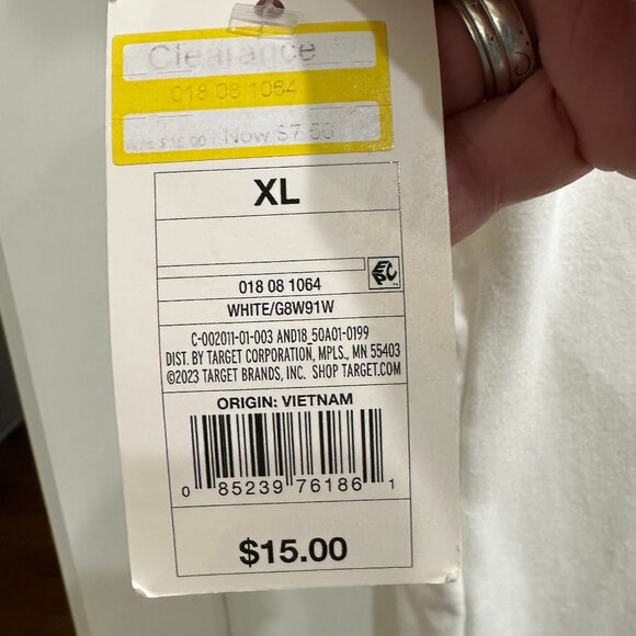 A New Day Women's XL White Blouse NWT - Picture 5 of 8